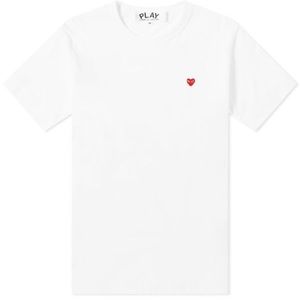 Comme Des Garçons Play T-shirt - White with heart